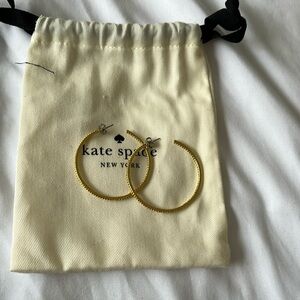 Kade spade hoops with diamonds